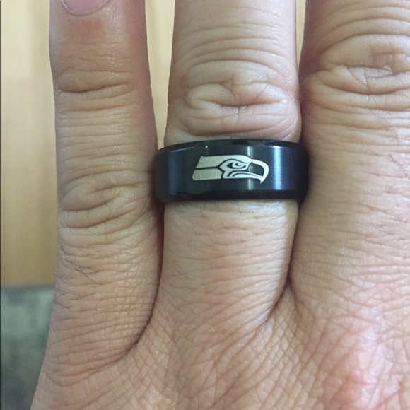 Seattle Seahawks Black Ring - Picture 4 of 5